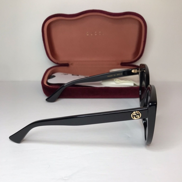 New - 💯 Original Gucci GG0325S W 001 Cat Eye Sunglasses - Picture 8 of 12